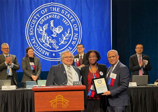Dr. Louis J. Auguste honored with the Anthony Clemendor, MD Health Equity Award