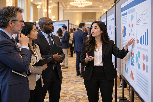 PULSE 10/16/2026: MSSNY Invites Medical Students, Residents, and Fellows to Present at the 20th Annual Poster Symposium 3 Medical student presents research poster
