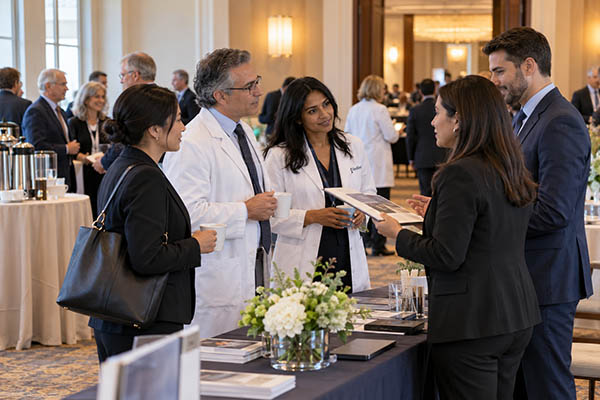 PULSE 10/16/2026: MSSNY 2027 House of Delegates 3 Physician delegates network over coffee